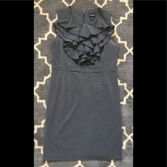 Soho Apparel Gray Career Dress - Picture 1 of 5